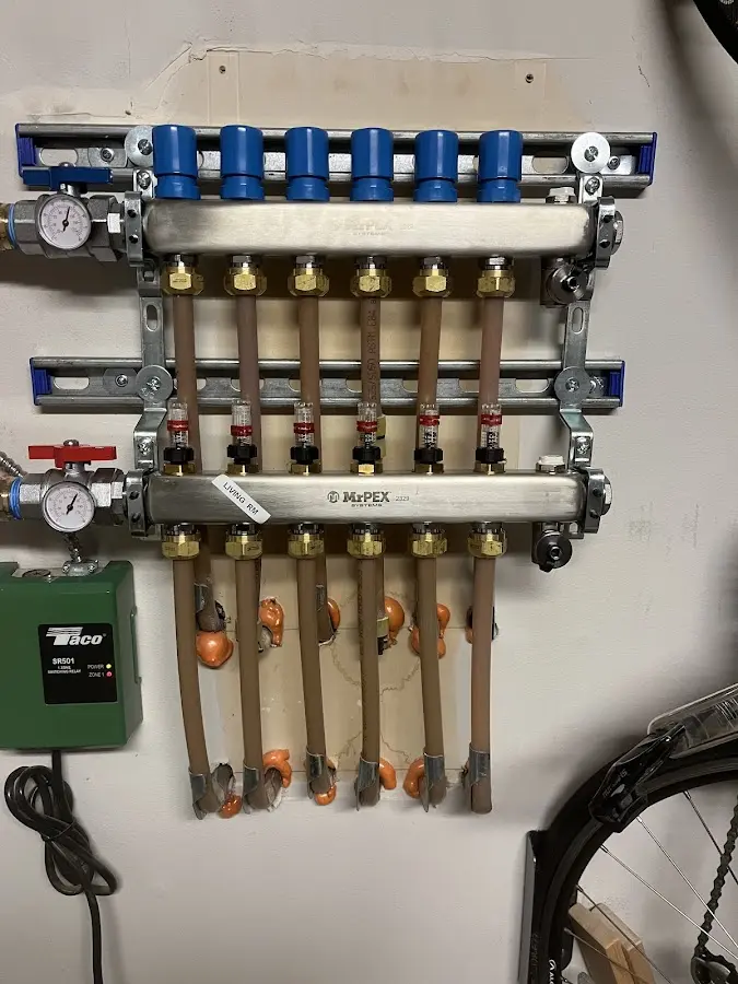 Plumber performing Gas Leak Detection at a residential property in Albany